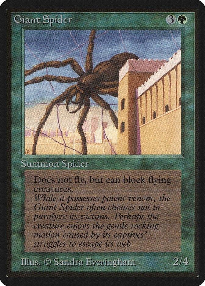 Magic: The Gathering MTG Single Giant Spider [Limited Edition Beta]