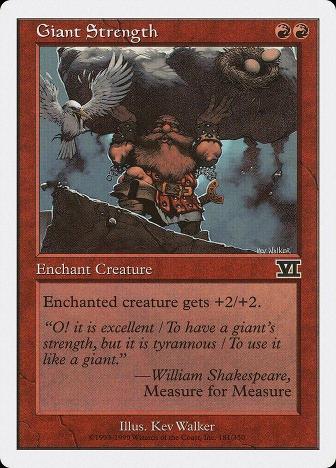 Magic: The Gathering MTG Single Giant Strength [Classic Sixth Edition]