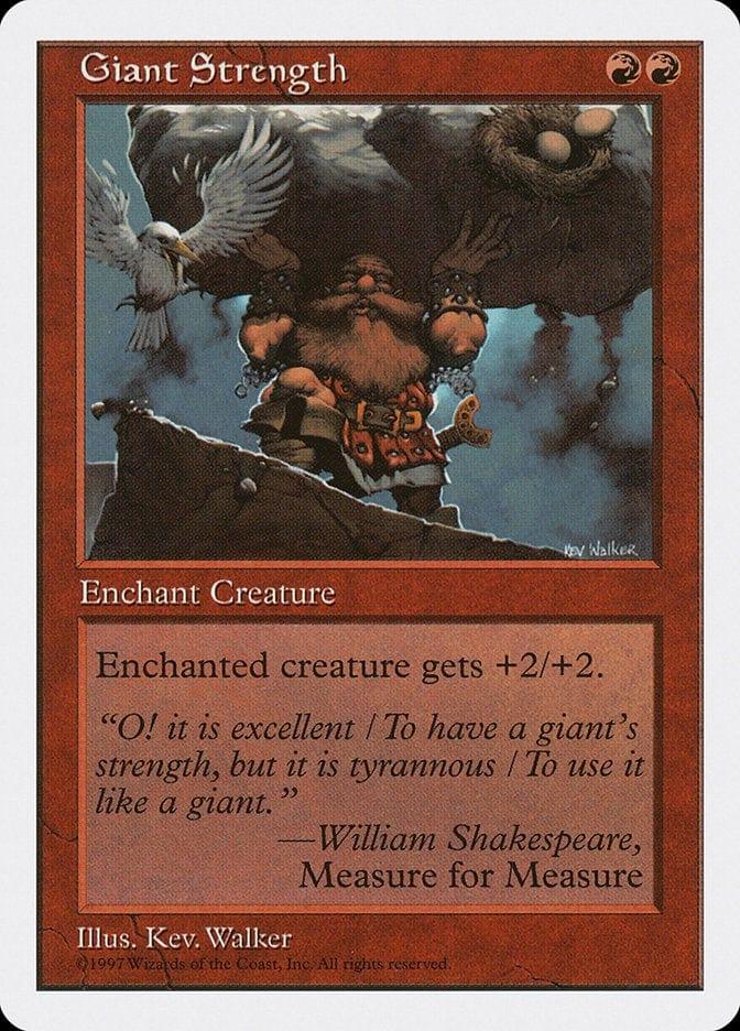 Magic: The Gathering MTG Single Giant Strength [Fifth Edition]