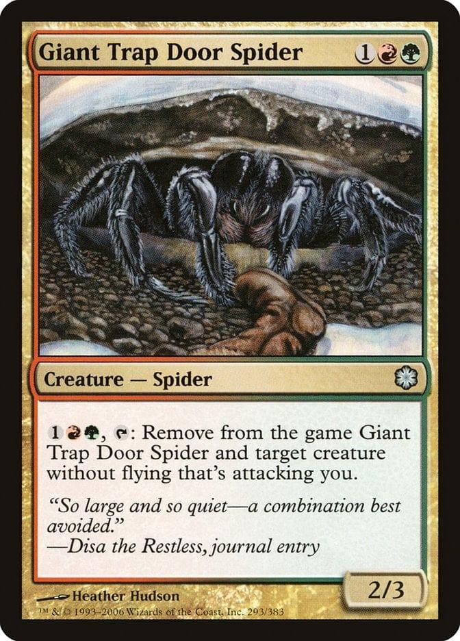 Magic: The Gathering MTG Single Giant Trap Door Spider [Coldsnap Theme Decks]