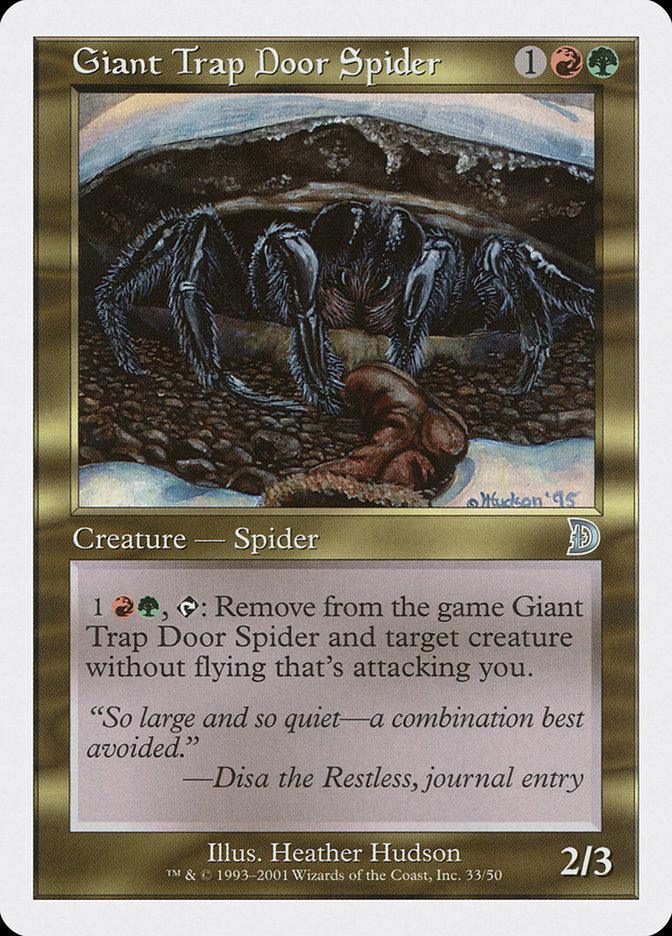 Magic: The Gathering MTG Single Giant Trap Door Spider [Deckmasters]