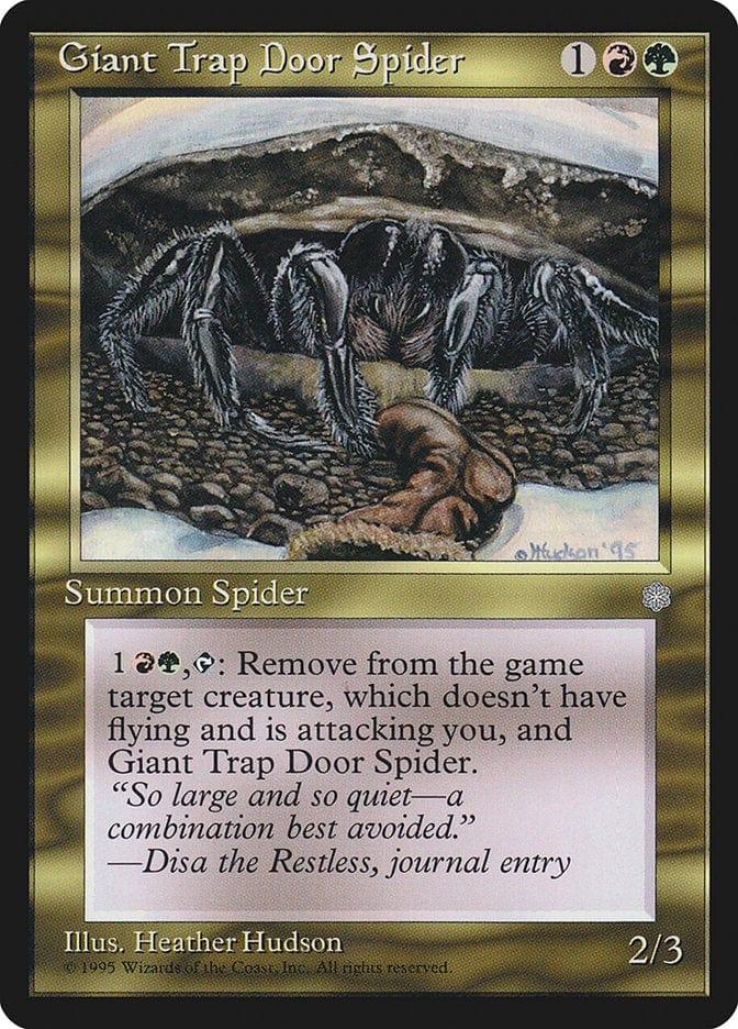 Magic: The Gathering MTG Single Giant Trap Door Spider [Ice Age]
