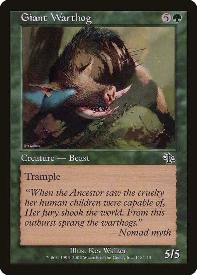 Magic: The Gathering MTG Single Giant Warthog [Judgment]
