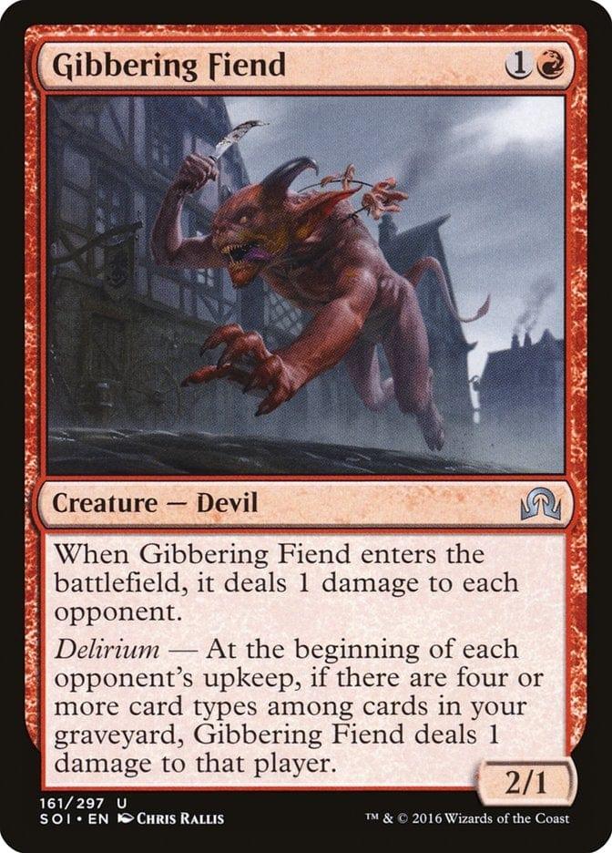 Magic: The Gathering MTG Single Gibbering Fiend [Shadows over Innistrad]