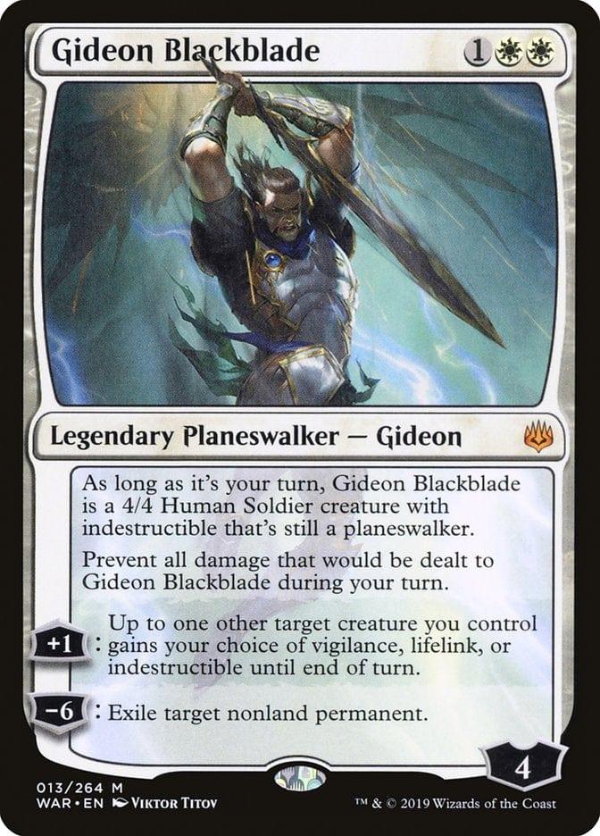 Magic: The Gathering MTG Single Gideon Blackblade [War of the Spark]