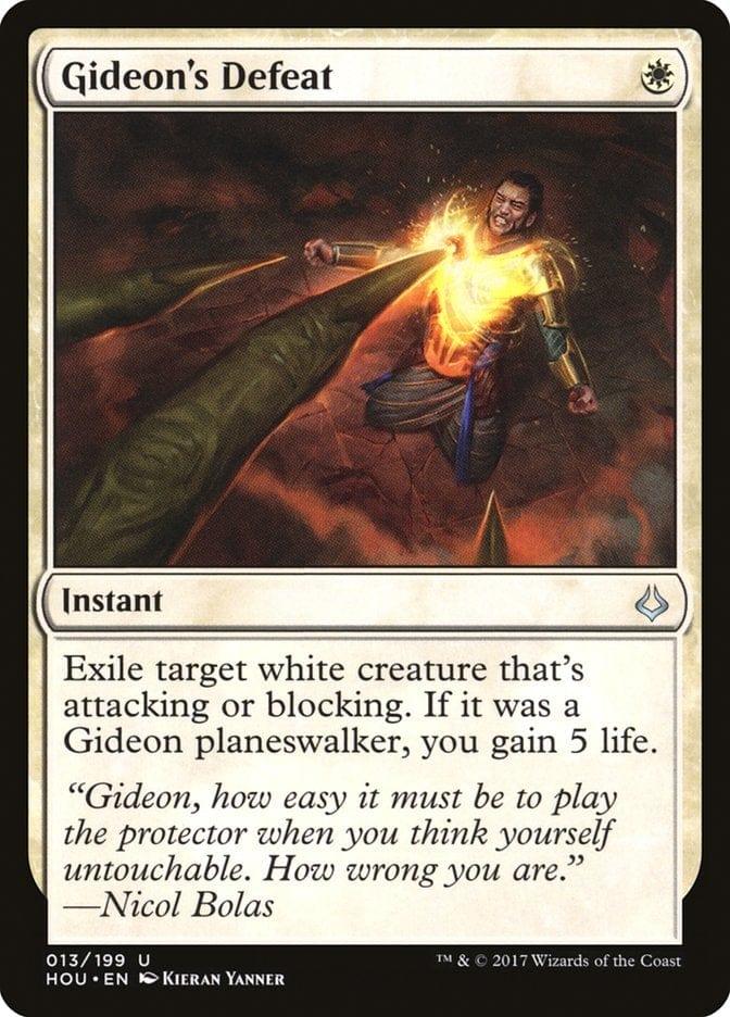Magic: The Gathering MTG Single Gideon's Defeat [Hour of Devastation]