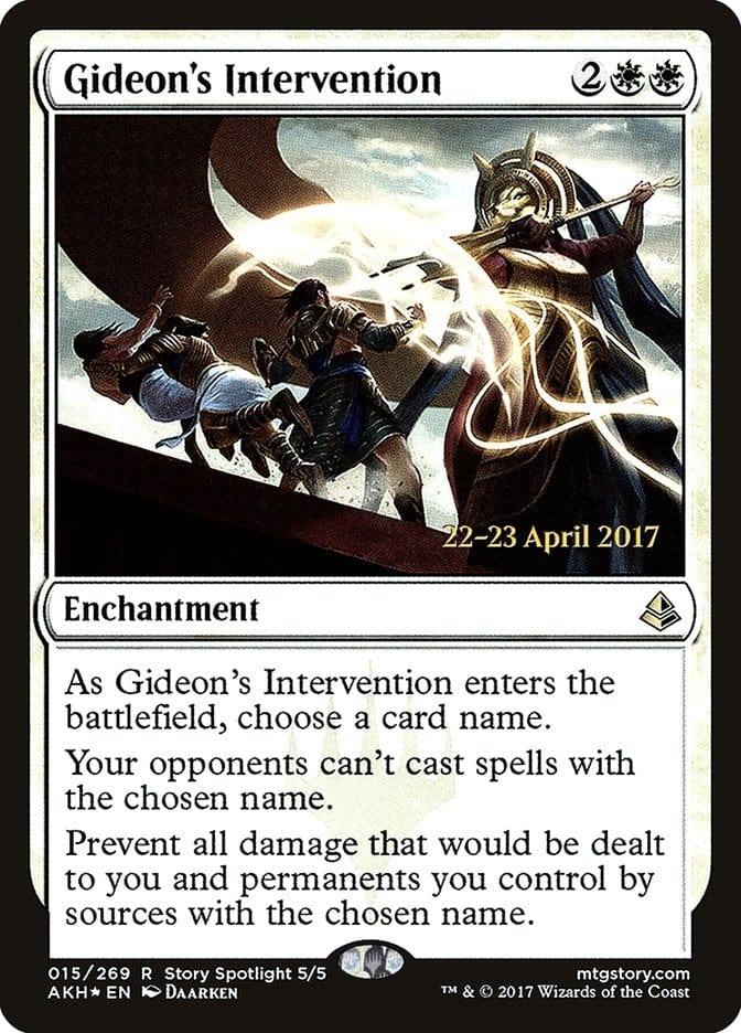 Magic: The Gathering MTG Single Gideon's Intervention  [Amonkhet Prerelease Promos]