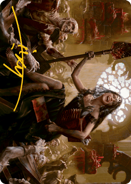 Magic: The Gathering MTG Single Gisa, Glorious Resurrector Art Card (Gold-Stamped Signature) [Innistrad: Midnight Hunt Art Series]