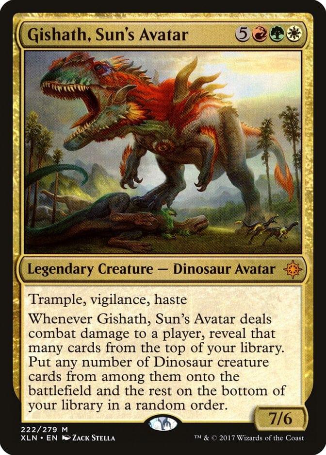 Magic: The Gathering MTG Single Gishath, Sun's Avatar [Ixalan]
