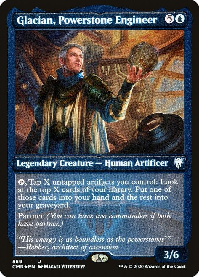 Magic: The Gathering MTG Single Glacian, Powerstone Engineer [Commander Legends Etched]