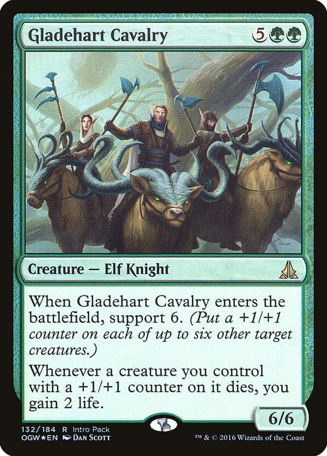 Magic: The Gathering MTG Single Gladehart Cavalry (Intro Pack) [Oath of the Gatewatch Promos]