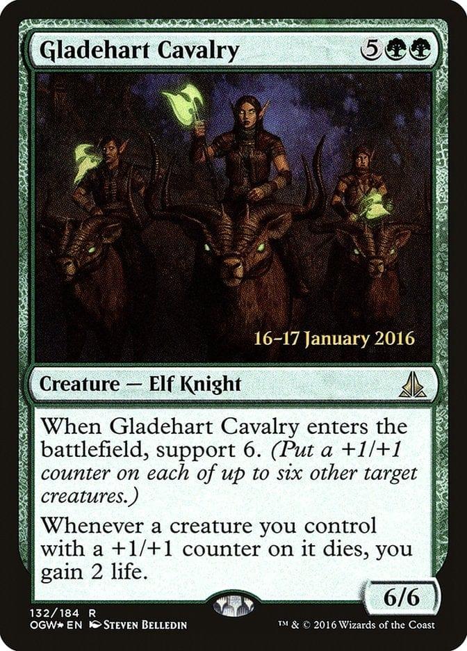 Magic: The Gathering MTG Single Gladehart Cavalry [Oath of the Gatewatch Prerelease Promos]