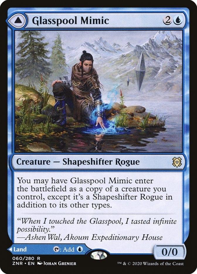 Magic: The Gathering MTG Single Glasspool Mimic // Glasspool Shore [Zendikar Rising]