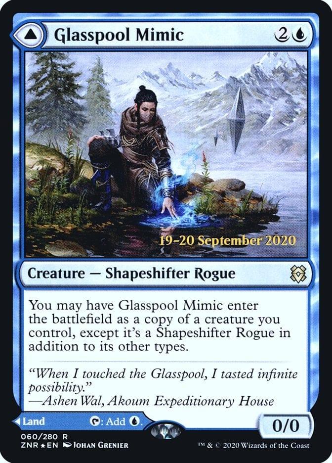 Magic: The Gathering MTG Single Glasspool Mimic // Glasspool Shore [Zendikar Rising Prerelease Promos]
