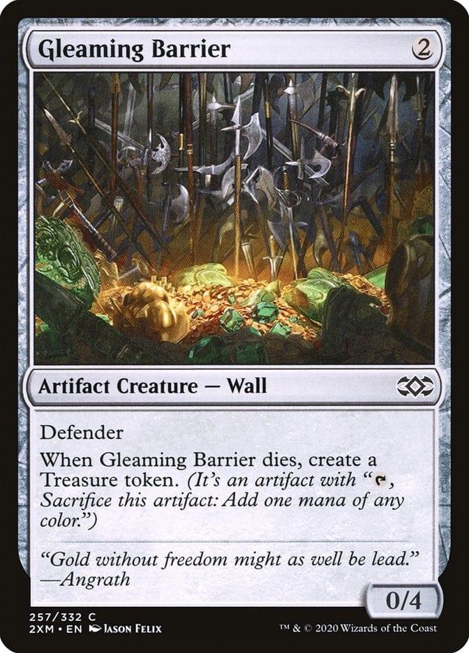 Magic: The Gathering MTG Single Gleaming Barrier [Double Masters]