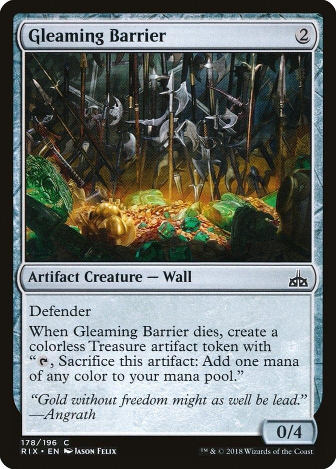 Magic: The Gathering MTG Single Gleaming Barrier [Rivals of Ixalan]