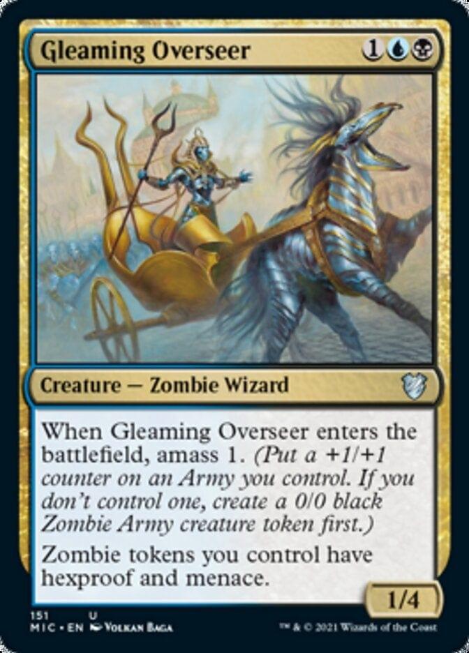 Magic: The Gathering MTG Single Gleaming Overseer [Innistrad: Midnight Hunt Commander]