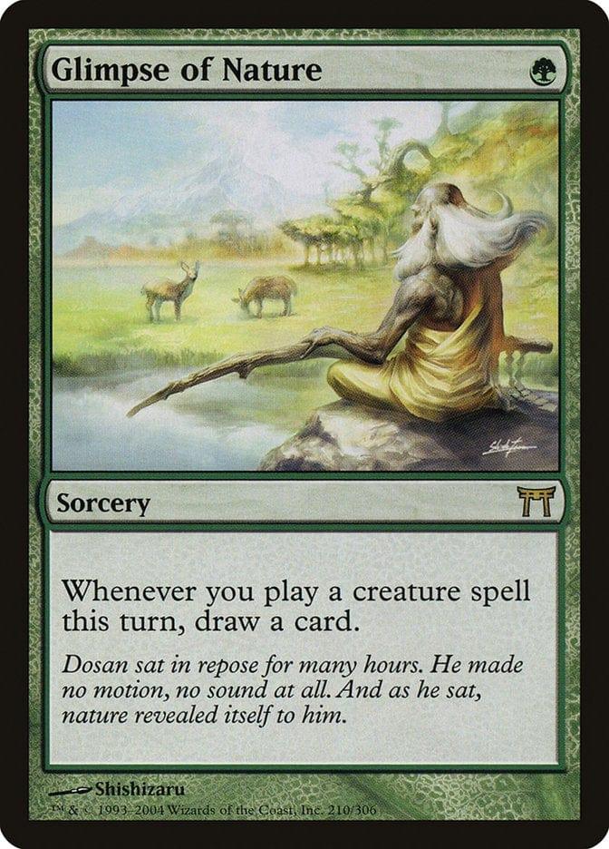 Magic: The Gathering MTG Single Glimpse of Nature [Champions of Kamigawa]