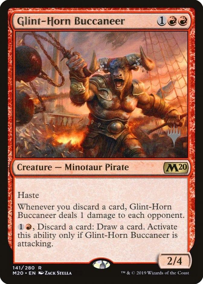 Magic: The Gathering MTG Single Glint-Horn Buccaneer (Promo Pack) [Core Set 2020 Promos]