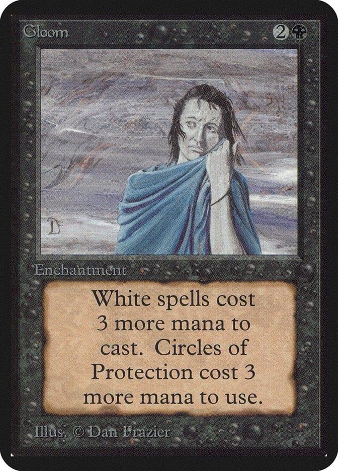 Magic: The Gathering MTG Single Gloom [Limited Edition Alpha]
