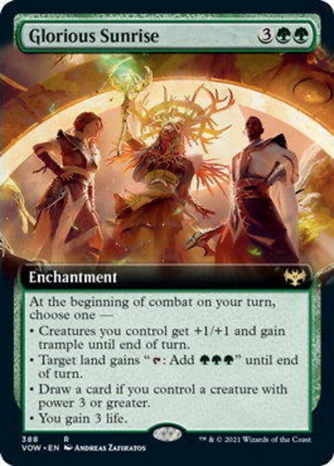Magic: The Gathering MTG Single Glorious Sunrise (Extended) [Innistrad: Crimson Vow]