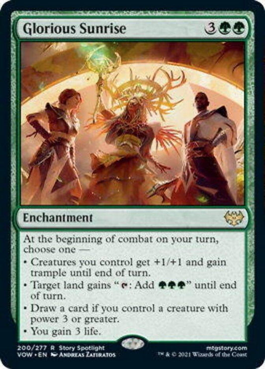 Magic: The Gathering MTG Single Glorious Sunrise [Innistrad: Crimson Vow]