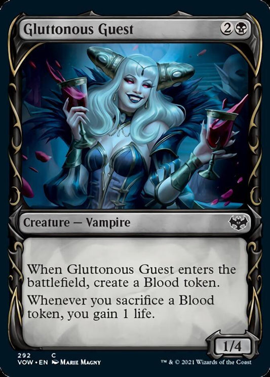 Magic: The Gathering MTG Single Gluttonous Guest (Showcase) [Innistrad: Crimson Vow]