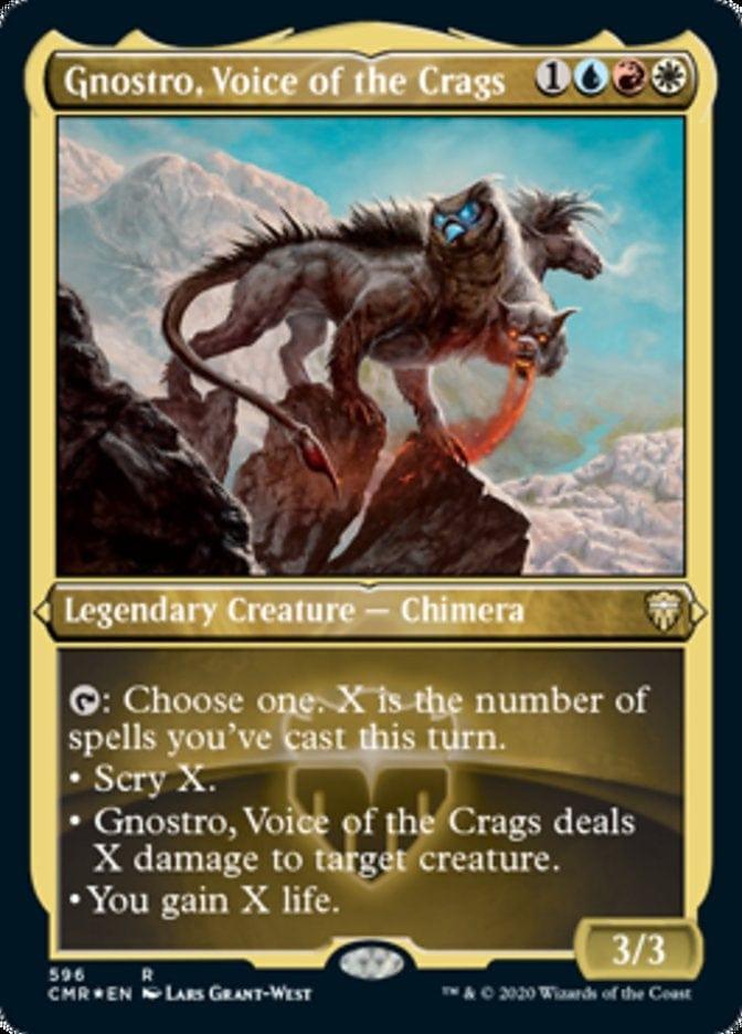 Magic: The Gathering MTG Single Gnostro, Voice of the Crags [Commander Legends Etched]