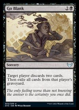 Magic: The Gathering MTG Single Go Blank [Strixhaven: School of Mages]