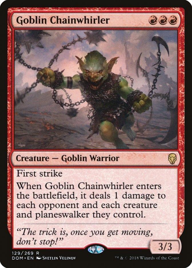 Magic: The Gathering MTG Single Goblin Chainwhirler [Dominaria]