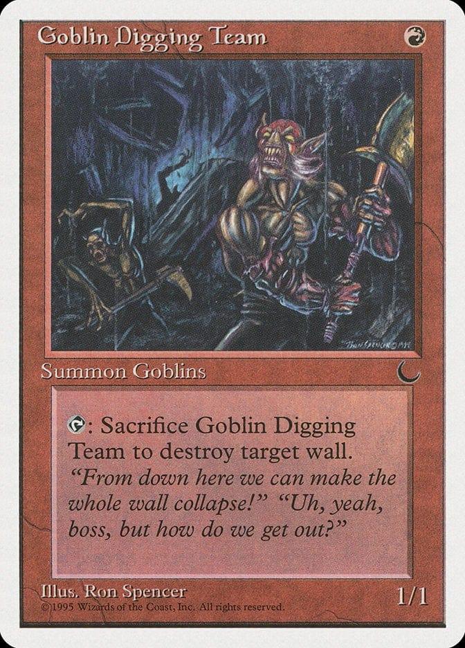 Magic: The Gathering MTG Single Goblin Digging Team [Chronicles]