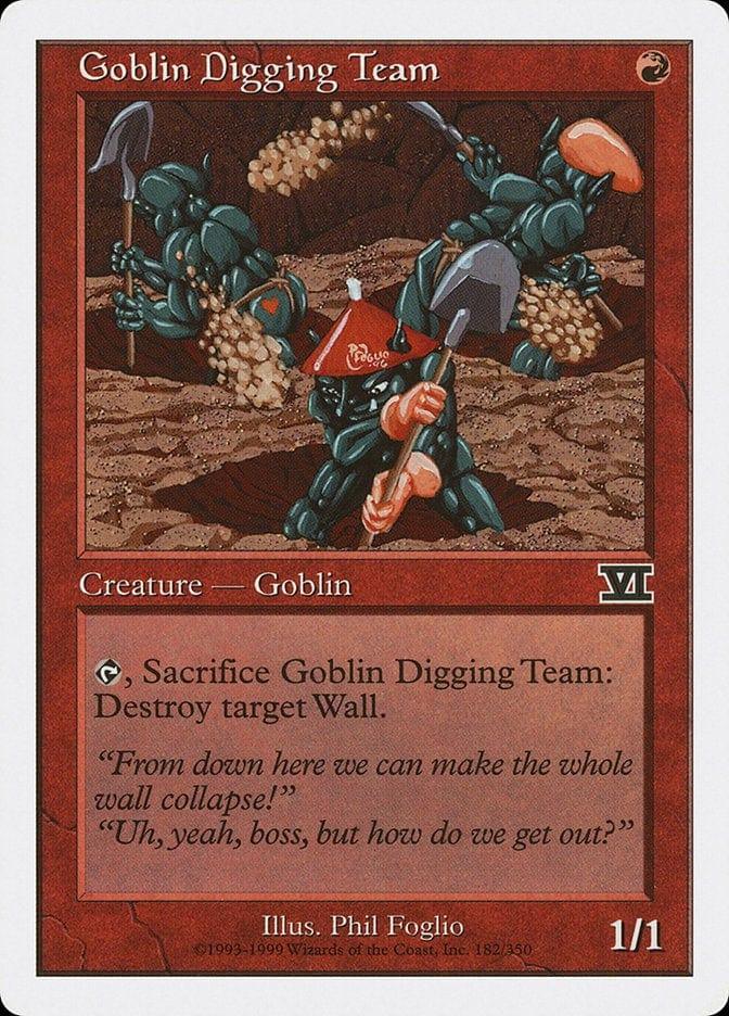 Magic: The Gathering MTG Single Goblin Digging Team [Classic Sixth Edition]