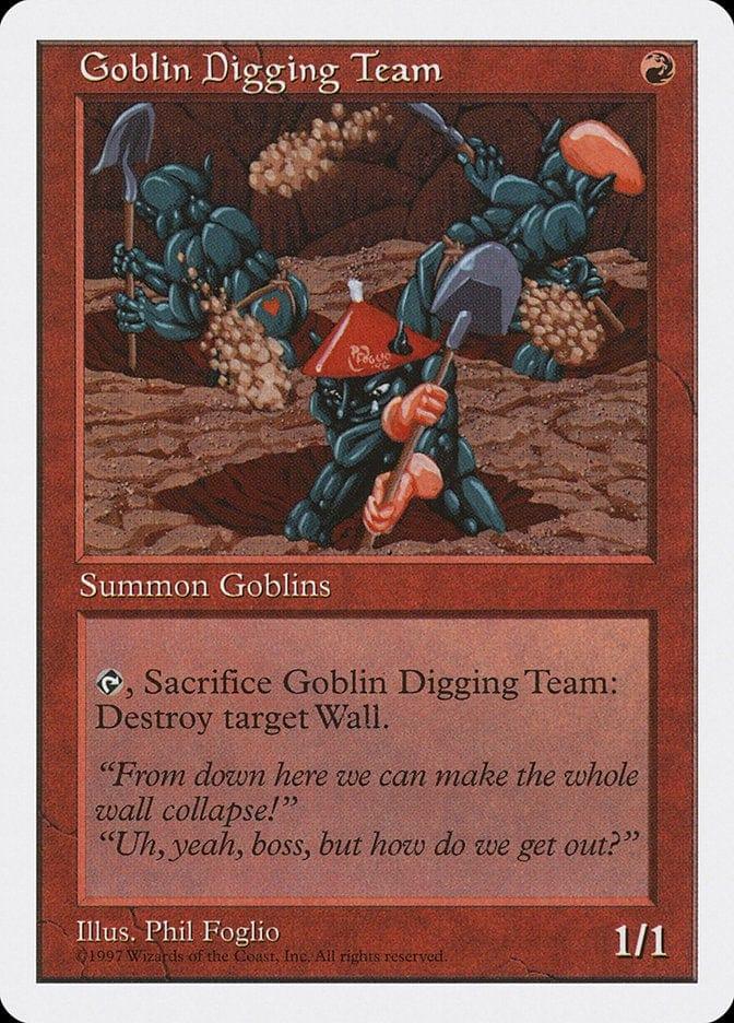 Magic: The Gathering MTG Single Goblin Digging Team [Fifth Edition]
