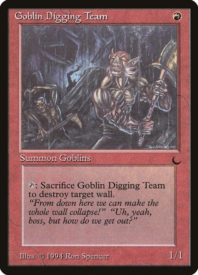 Magic: The Gathering MTG Single Goblin Digging Team [The Dark]