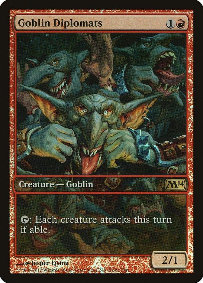 Magic: The Gathering MTG Single Goblin Diplomats (Game Day) [Magic 2014 Promos]