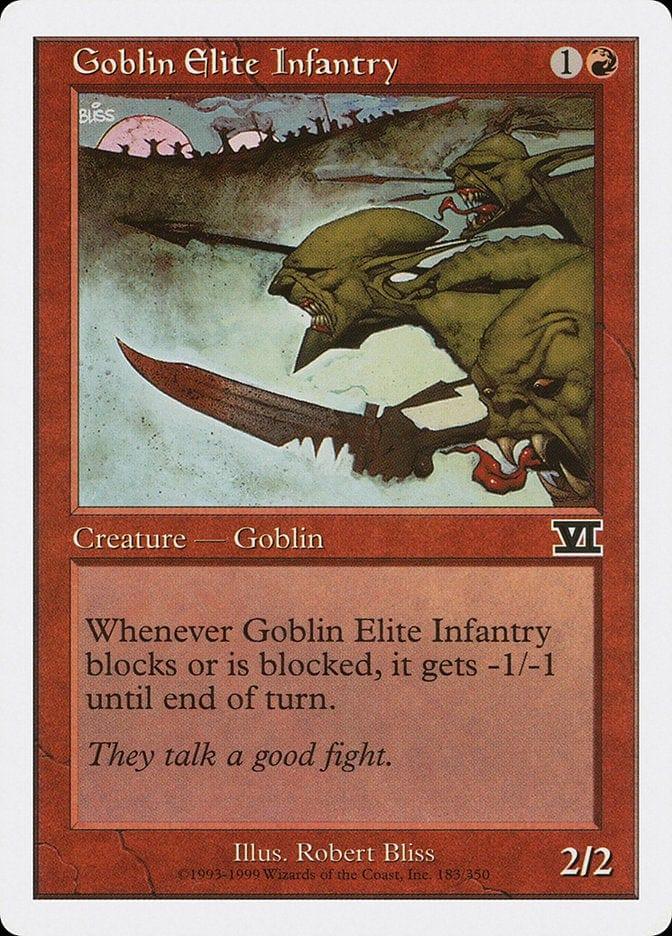 Magic: The Gathering MTG Single Goblin Elite Infantry [Classic Sixth Edition]