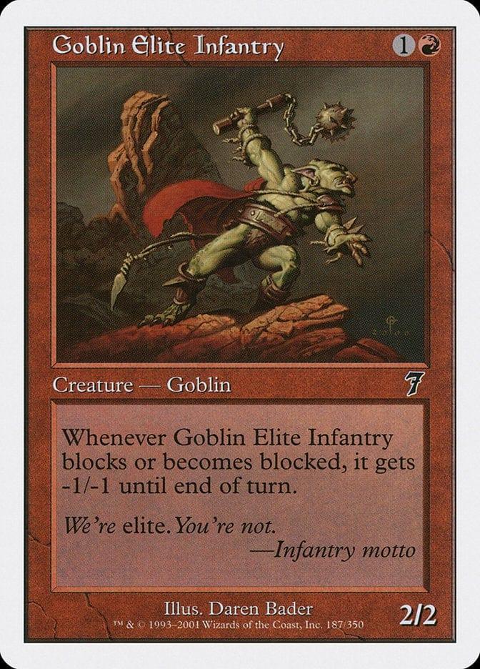 Magic: The Gathering MTG Single Goblin Elite Infantry [Seventh Edition]