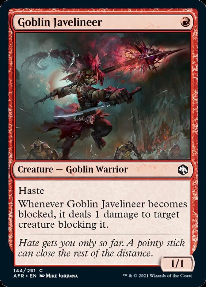 Magic: The Gathering MTG Single Goblin Javelineer [Dungeons & Dragons: Adventures in the Forgotten Realms]