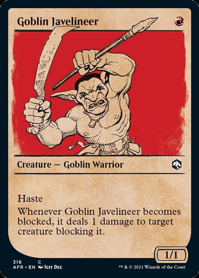 Magic: The Gathering MTG Single Goblin Javelineer (Showcase) [Dungeons & Dragons: Adventures in the Forgotten Realms]