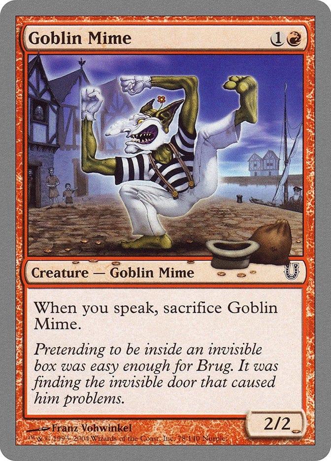 Magic: The Gathering MTG Single Goblin Mime [Unhinged]