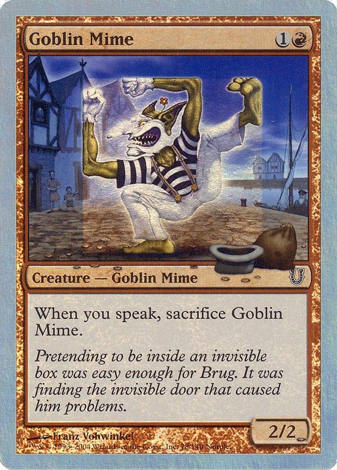 Magic: The Gathering MTG Single Goblin Mime [Unhinged]