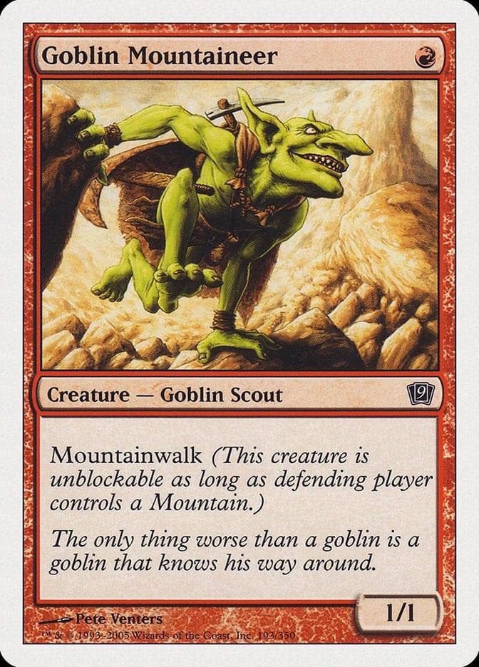 Magic: The Gathering MTG Single Goblin Mountaineer [Ninth Edition]