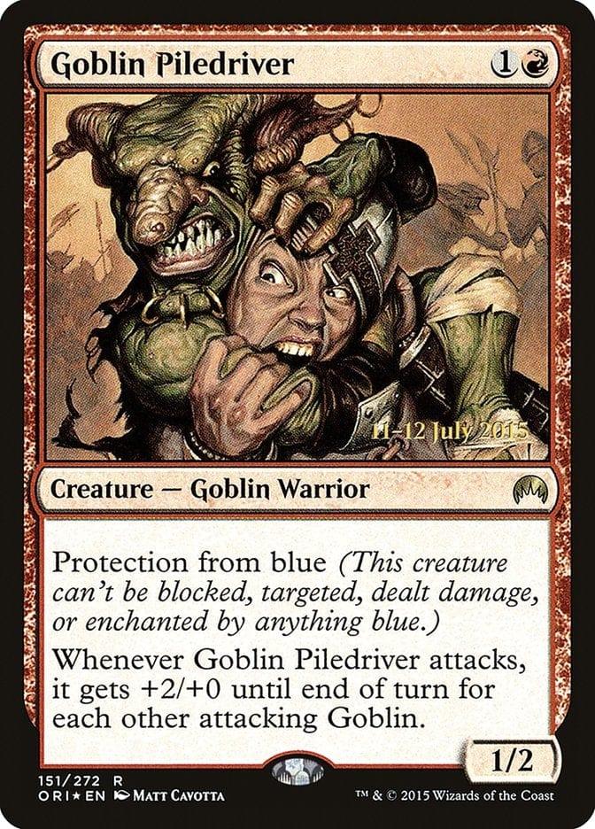 Magic: The Gathering MTG Single Goblin Piledriver [Magic Origins Prerelease Promos]