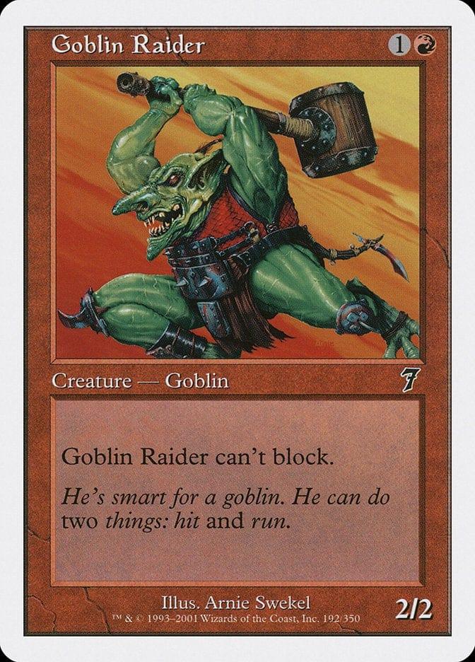 Magic: The Gathering MTG Single Goblin Raider [Seventh Edition]