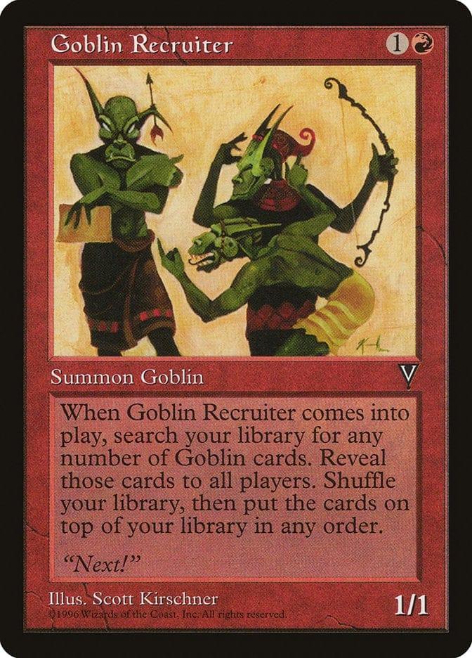 Magic: The Gathering MTG Single Goblin Recruiter [Visions]