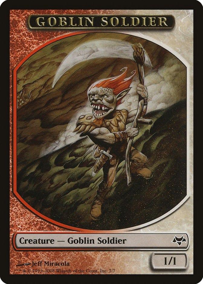 Magic: The Gathering MTG Single Goblin Soldier [Eventide Tokens]