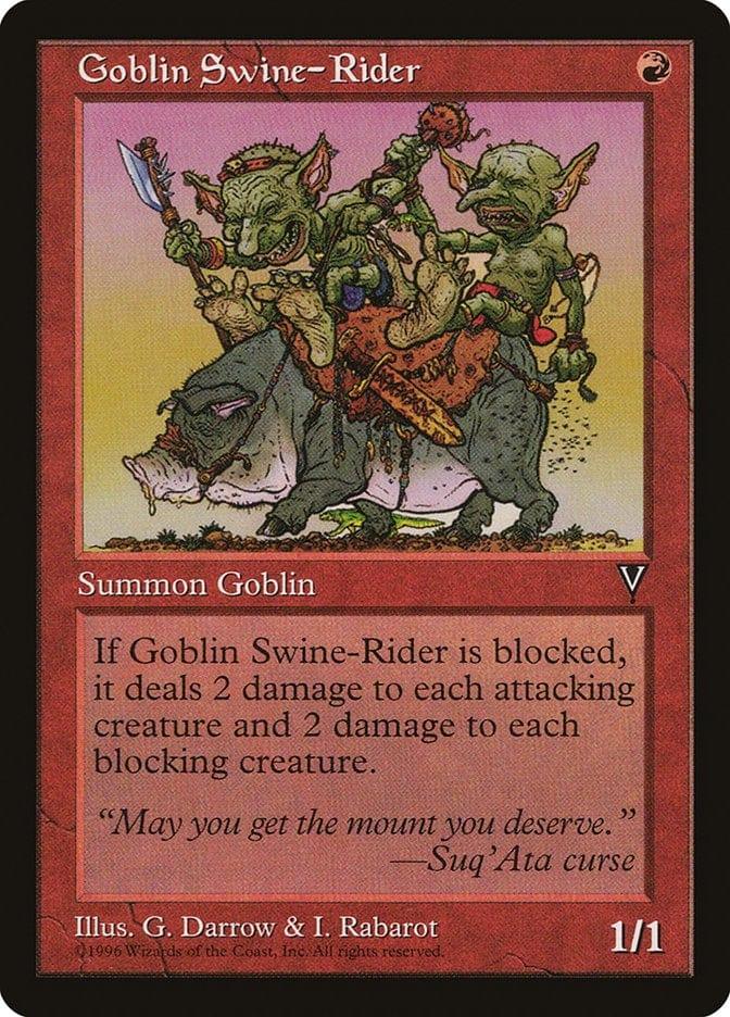 Magic: The Gathering MTG Single Goblin Swine-Rider [Visions]