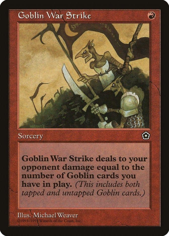 Magic: The Gathering MTG Single Goblin War Strike [Portal Second Age]