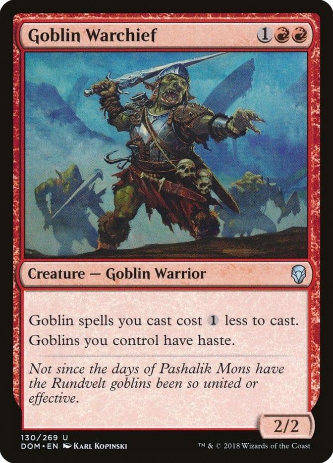 Magic: The Gathering MTG Single Goblin Warchief [Dominaria]