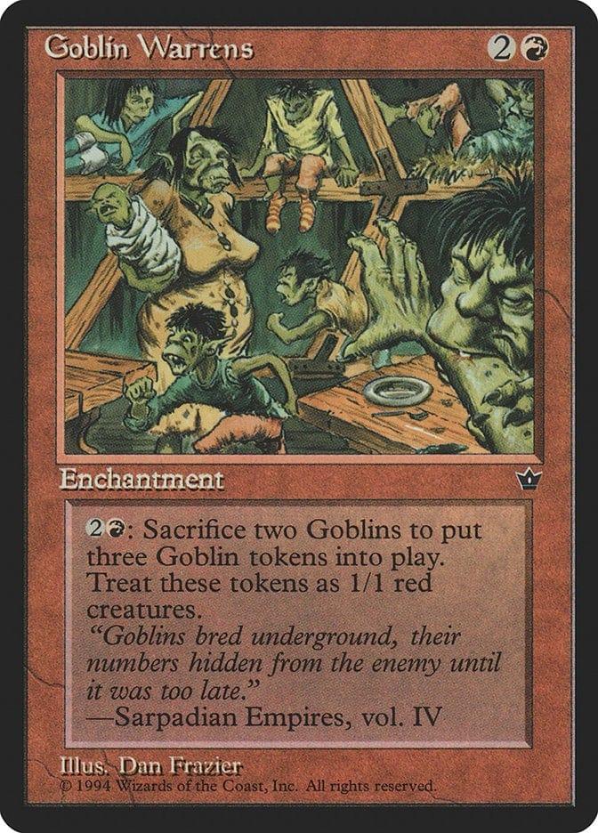 Magic: The Gathering MTG Single Goblin Warrens [Fallen Empires]